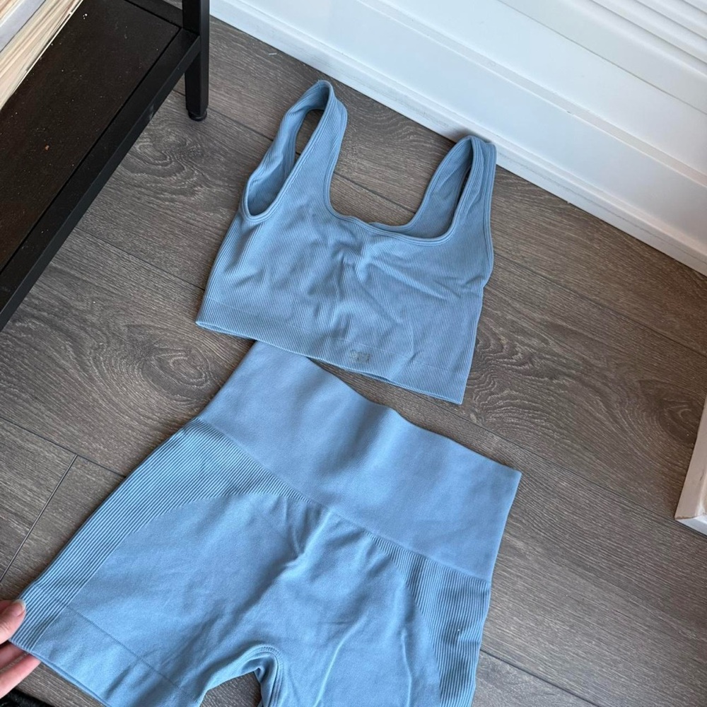Set active Seamless Blue Workout Set - Picture 2 of 6
